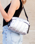 River Metallic Puffer Crossbody