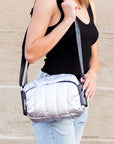 River Metallic Puffer Crossbody