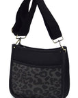 Leopard Colorblock Hobo Crossbody Bag