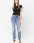 VERVET by Flying Monkey Mid Rise Kick Flare Jeans