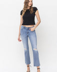 VERVET by Flying Monkey Mid Rise Kick Flare Jeans