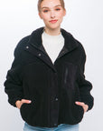 Love Tree Sherpa Puffer Jacket