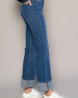 Insane Gene High Rise Cuffed Crop Boot Jeans