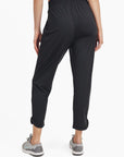 Mono B Athleisure Joggers with Curved Notch Hem