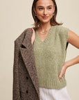 Listicle Soft Touch Cropped Knit Vest