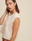 Listicle Soft Touch Cropped Knit Vest