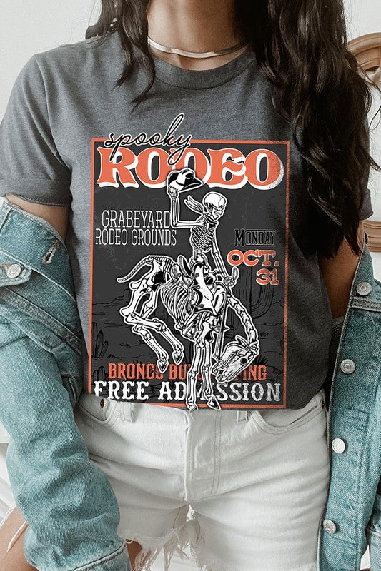 Spooky Rodeo Unisex Short Sleeve Graphic Tee - Online Only