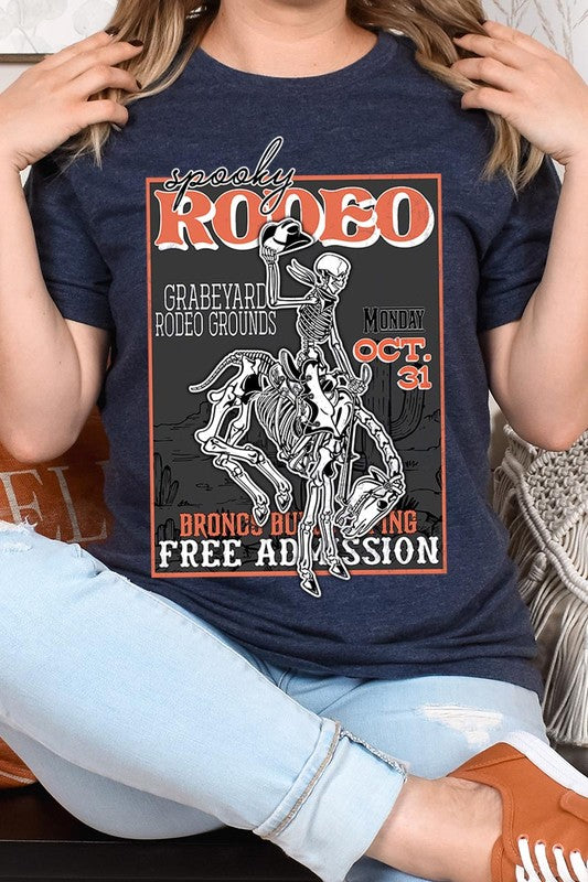 Spooky Rodeo Unisex Short Sleeve Graphic Tee - Online Only