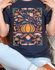 Floral Pumpkin Graphic Tee - Online Only