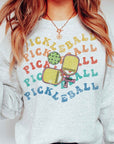 Multi Pickleball Graphic Sweatshirt