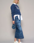 Denim Lab USA Cargo Pocket Long Skirt