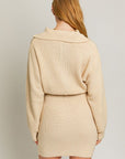 LE LIS Zipper Sweater Dress