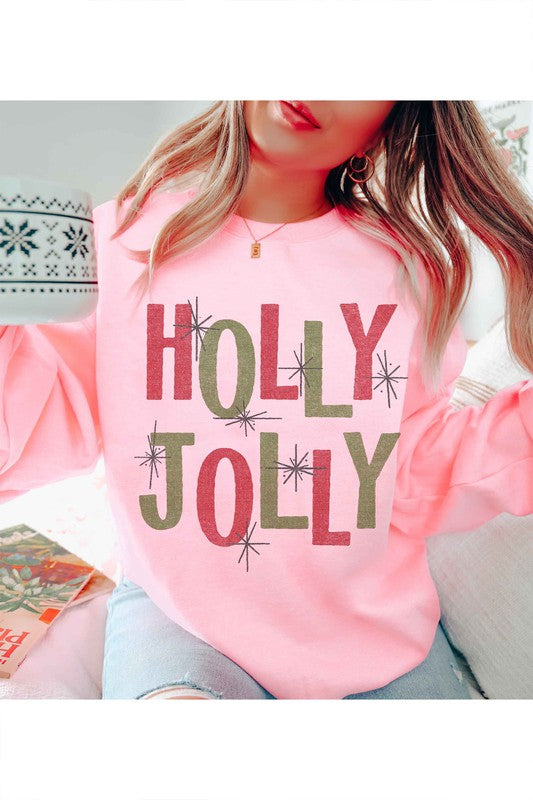 Holly Jolly Christmas Oversized Sweatshirt