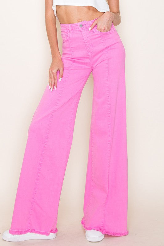 O2 Denim Wide Leg Denim Jeans