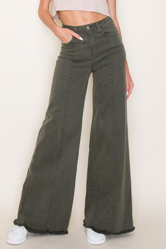 O2 Denim Wide Leg Denim Jeans