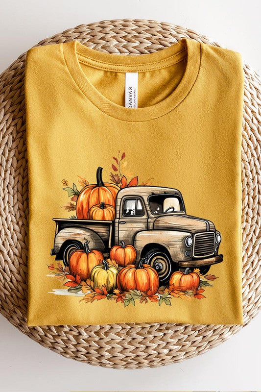 Fall Pumpkins Truck Graphic Tee