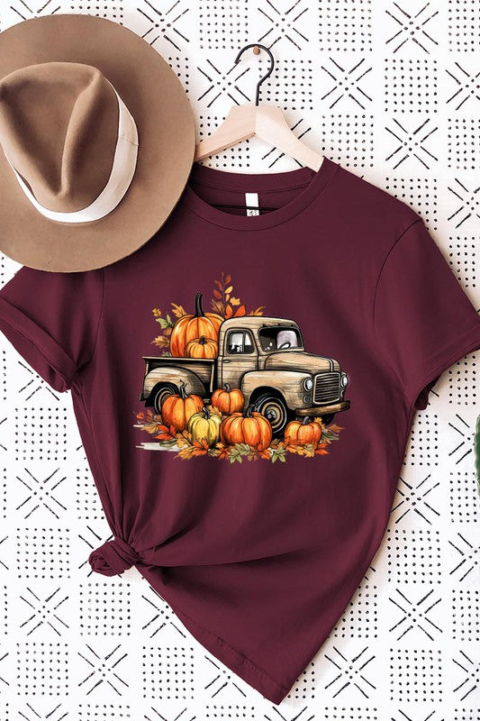 Fall Pumpkins Truck Graphic Tee