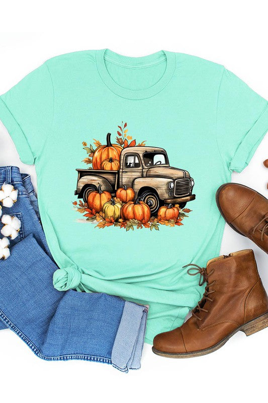 Fall Pumpkins Truck Graphic Tee