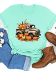 Fall Pumpkins Truck Graphic Tee