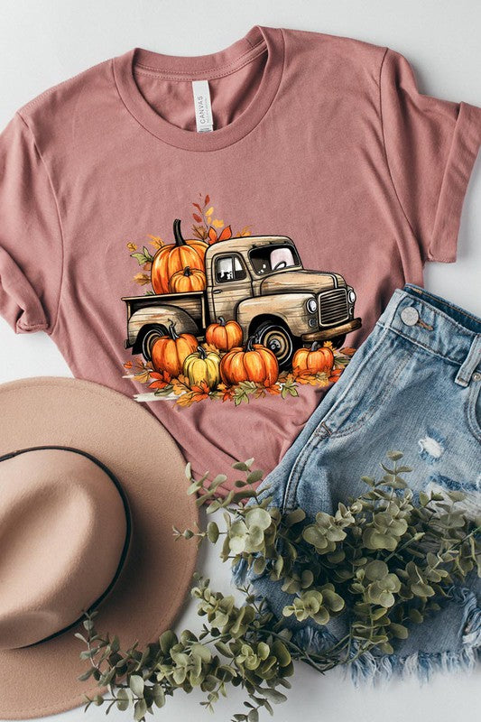 Fall Pumpkins Truck Graphic Tee