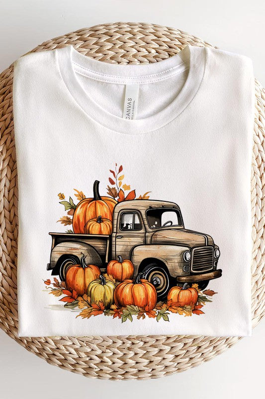 Fall Pumpkins Truck Graphic Tee