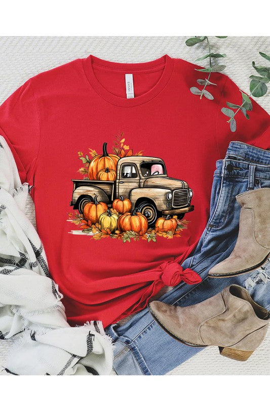 Fall Pumpkins Truck Graphic Tee