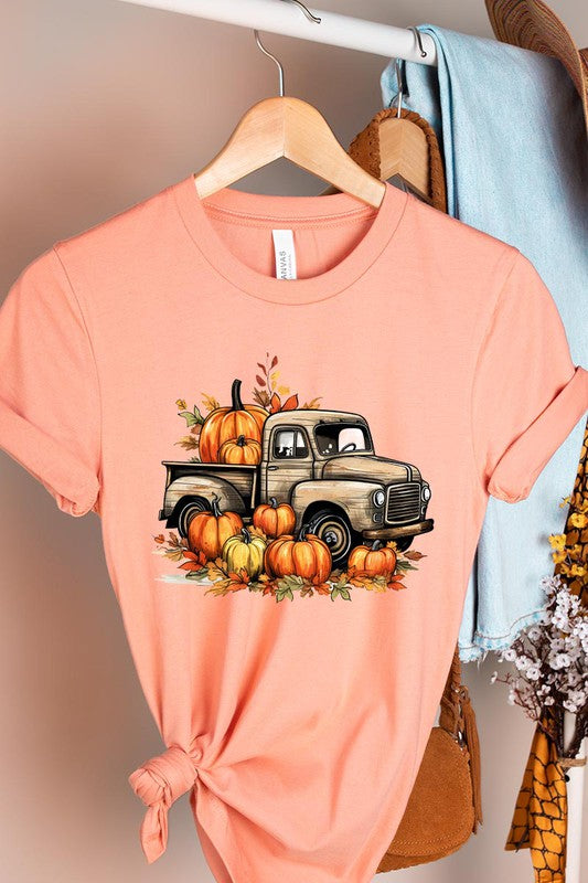 Fall Pumpkins Truck Graphic Tee