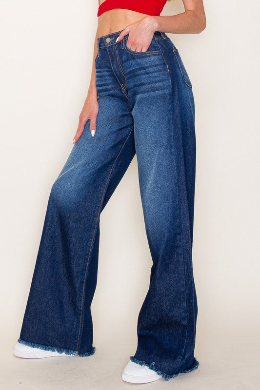 O2 Denim Western Denim Wide Leg Jean