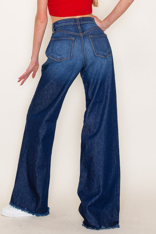 O2 Denim Western Denim Wide Leg Jean