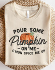 Pour Some Pumpkin On Me Graphic Tee - Online Only