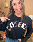 Soft Ideal Chenille Coffee BF Long Sleeve T-Shirt