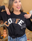 Soft Ideal Chenille Coffee BF Long Sleeve T-Shirt