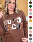 Soft Ideal Chenille Hot Cocoa Graphic Sweatshirt