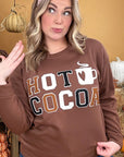 Soft Ideal Chenille Hot Cocoa Graphic Sweatshirt