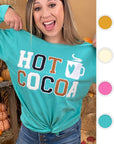 Soft Ideal Chenille Hot Cocoa Graphic BF LS TShirt