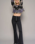 Insane Gene Button Down Premium Wide Flare Jeans