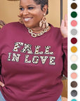 Soft Ideal Chenille Fall in Love Sweatshirt