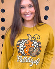 Fallelujah Graphic Boyfriend Long Sleeve T-Shirt