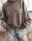 Mineral Washed Acid dye Sweatshirt Pullover