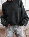 Mineral Washed Acid dye Sweatshirt Pullover