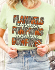 Flannels, Hayrides, Pumpkins Graphic Tee - Online Only