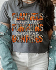 Flannels, Hayrides, Pumpkins Graphic Tee - Online Only