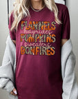 Flannels, Hayrides, Pumpkins Graphic Tee - Online Only