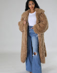 ATHINA Fuzzy Fur Winter Heavy Jacket