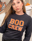 Soft Ideal Chenille Boo Crew Graphic LS T-Shirt