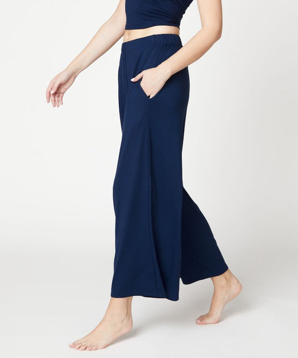 Fabina Bamboo Wide Pants Ankle Length