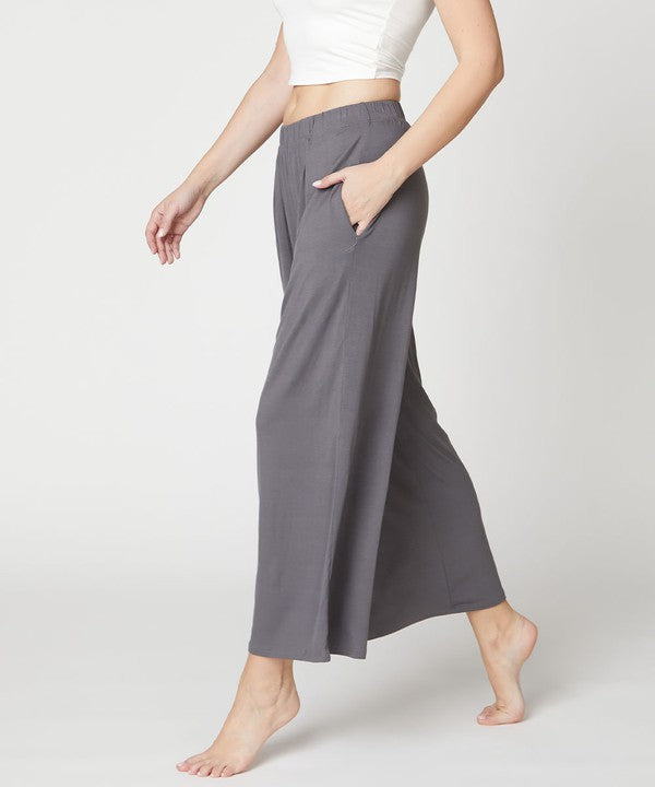 Fabina Bamboo Wide Pants Ankle Length