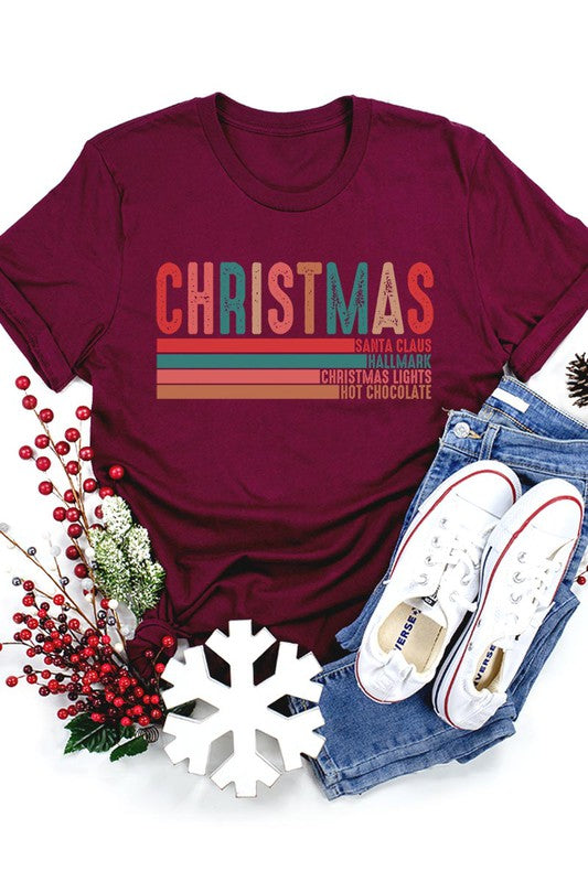 Christmas Santa Claus &amp; Hallmark Graphic Tee - Online Only