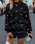 All Over Heart Sweater