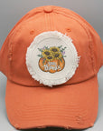 Give Thanks Pumpkin Sunflower Patch Hat